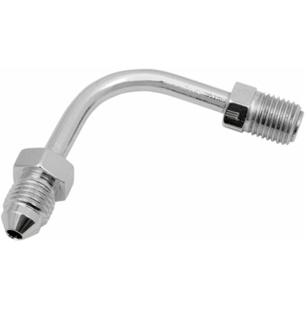 Pipe An-3X3/8&quot;-24 Short 90 Chrome