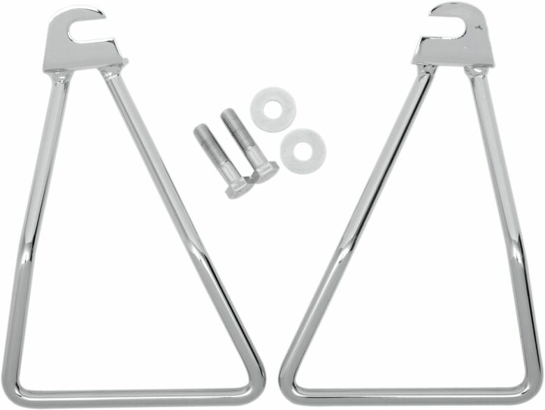 Saddlebag Support Bracket Single Bolt Mount 58-86 Btwin Chrome