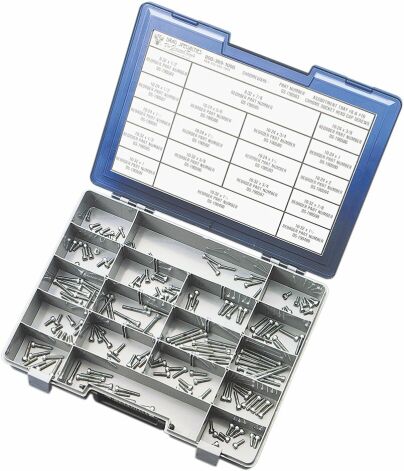 Socket-Head Bolt Assortment #8/#10 Smooth Chrome