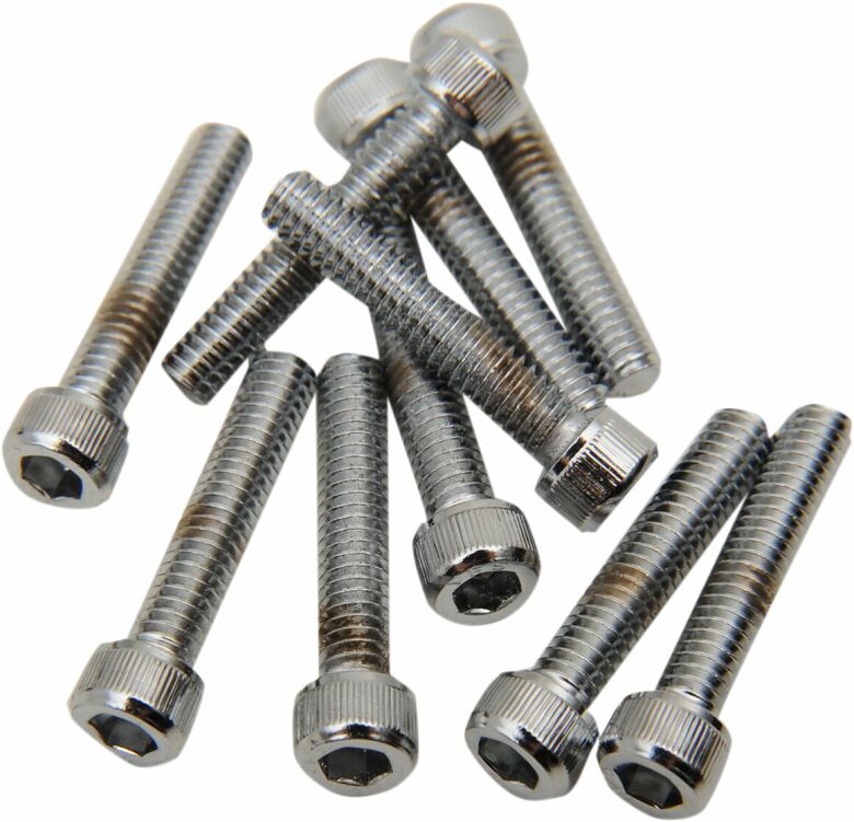 Socket-Head Bolt 8-32X0.875 Knurled Chrome