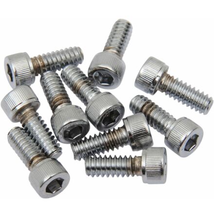 Socket-Head Bolt 10-24X0.375 Knurled Chrome