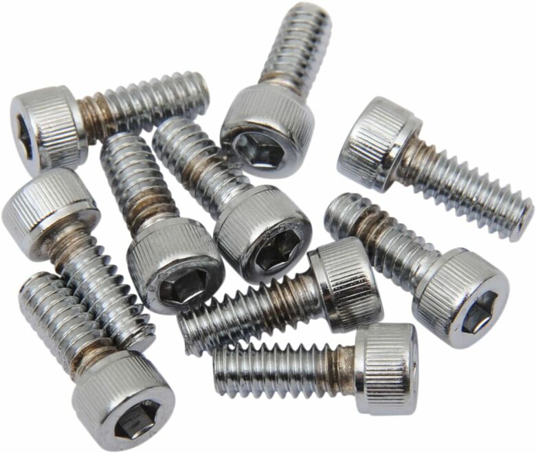 Socket-Head Bolt 10-24X0.375 Knurled Chrome