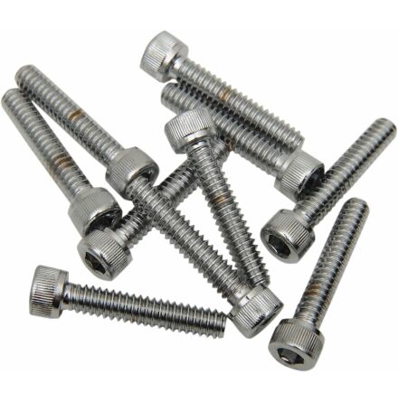 Socket-Head Bolt 10-24X0.75 Knurled Chrome