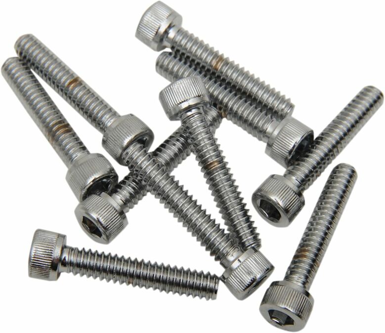 Socket-Head Bolt 10-24X0.75 Knurled Chrome