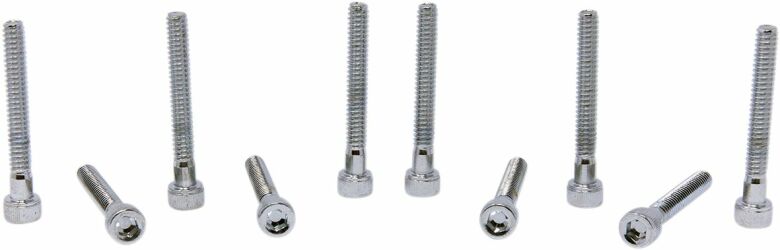 Socket-Head Bolt 10-24X1.5 Knurled Chrome