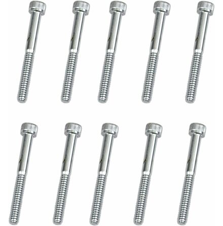 Socket-Head Bolt 10-24X1.75 Knurled Chrome