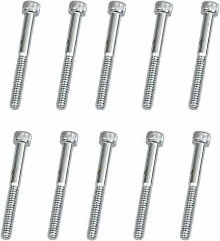 Socket-Head Bolt 10-24X1.75 Knurled Chrome