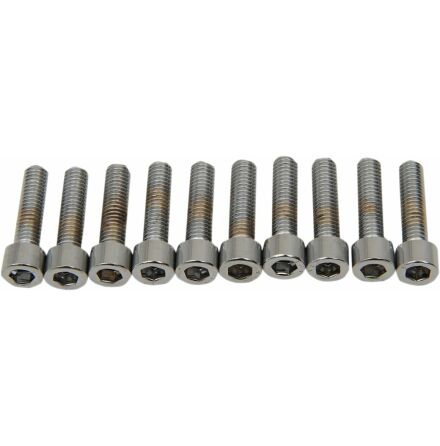 Socket-Head Bolt 10-32X0.5 Knurled Chrome