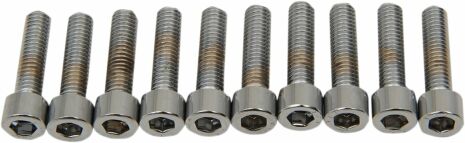 Socket-Head Bolt 10-32X0.75 Knurled Chrome