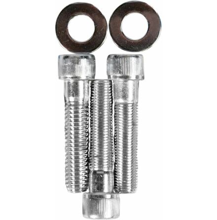 Chrome Socket-Head Narrow Glide Triple Tree Pinch Bolt Kit Knurled