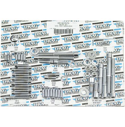 Chrome Socket-Head Motor Bolt Kit Smooth