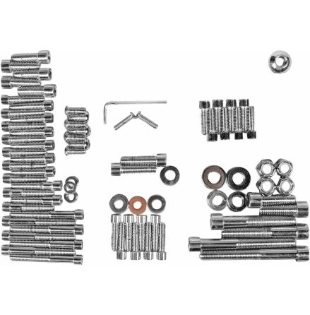 Chrome Socket-Head Motor Bolt Kit Smooth