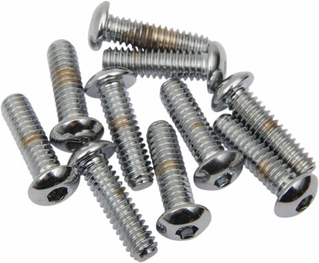 Button-Head Bolt 1/4-20X0.875 Chrome