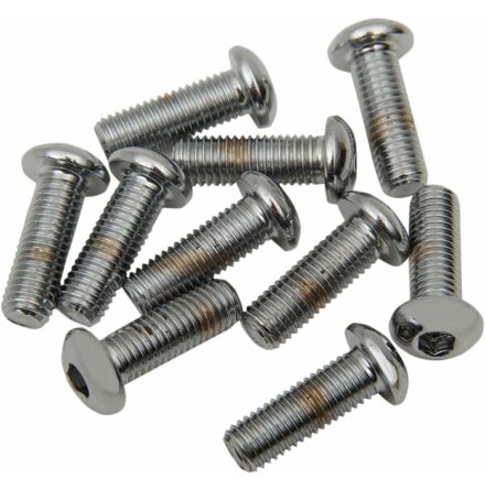 Button-Head Bolt 1/4-28X0.5 Chrome