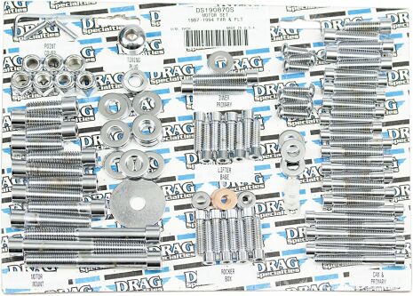 Chrome Socket-Head Motor Bolt Kit Smooth