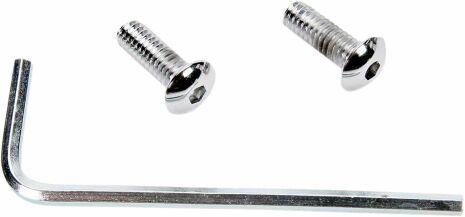 Chrome Button-Head Poin Cover Bolt Kit