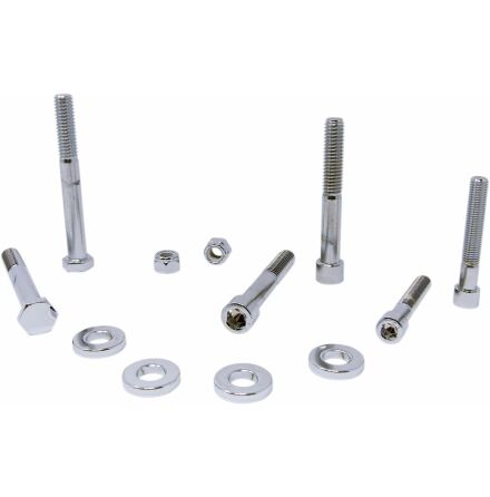 Chrome Socket-Head Motor Mount Bolt Kit Knurled