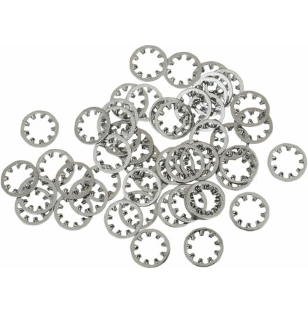 Internal Star Washer Kit Chrome 1/4&quot;