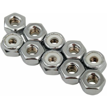 Nylon Insert Nut 10-24 Chrome