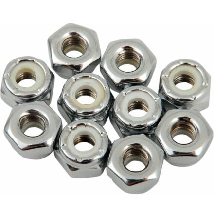 Nylon Insert Nut 10-32 Chrome