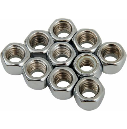 Nylon Insert Nut 3/8-16 Chrome