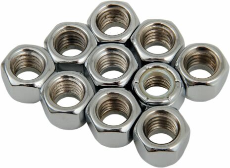 Nylon Insert Nut 3/8-16 Chrome