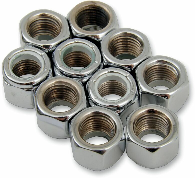 Nylon Insert Nut 3/8-24 Chrome