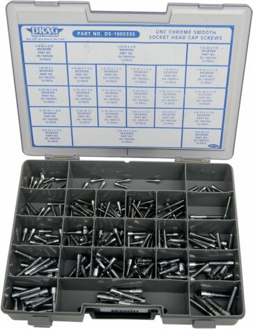 Socket-Head Bolt Assortment Unc Smooth Chrome