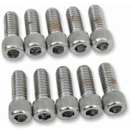 Socket-Head Bolt 1/4-20X0.625 Knurled Chrome