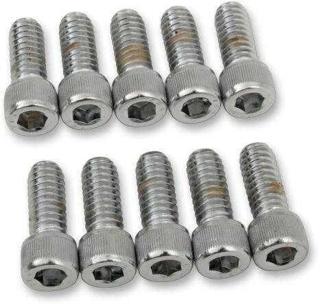 Socket-Head Bolt 1/4-20X0.625 Knurled Chrome