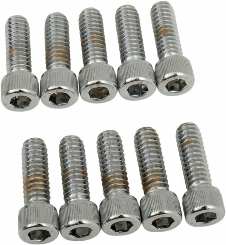 Socket-Head Bolt 1/4-20X0.75 Knurled Chrome