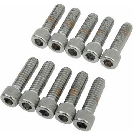 Socket-Head Bolt 1/4-20X0.875 Knurled Chrome