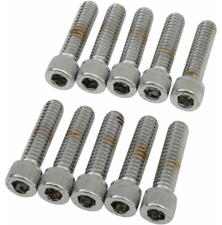 Socket-Head Bolt 1/4-20X1 Knurled Chrome