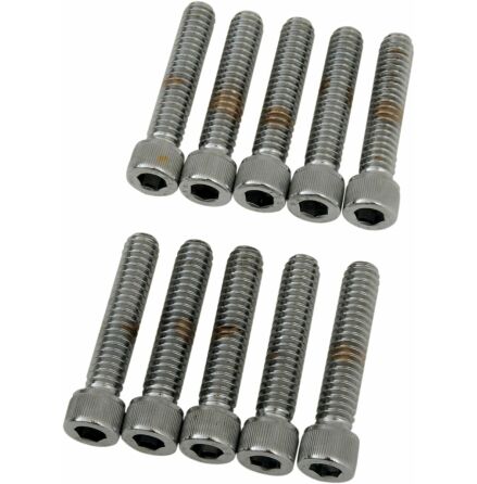 Socket-Head Bolt 1/4-20X1.25 Knurled Chrome