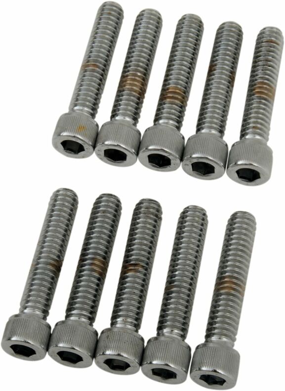 Socket-Head Bolt 1/4-20X1.25 Knurled Chrome