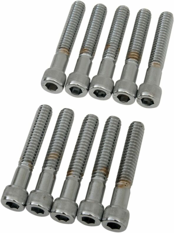 Socket-Head Bolt 1/4-20X1.5 Knurled Chrome