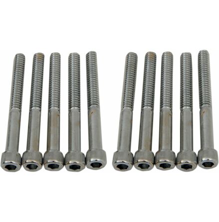 Socket-Head Bolt 1/4-20X2.25 Knurled Chrome