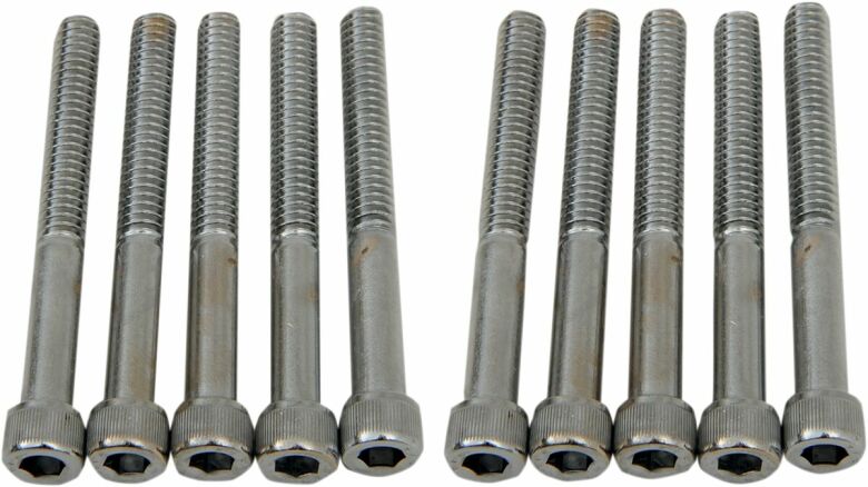 Socket-Head Bolt 1/4-20X2.25 Knurled Chrome