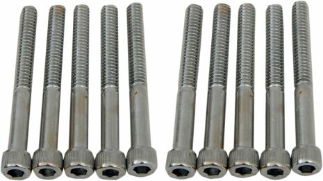 Socket-Head Bolt 1/4-20X2.25 Knurled Chrome