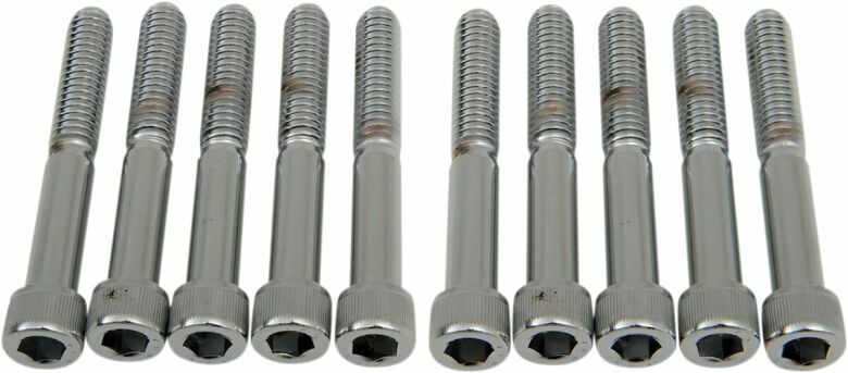 Socket-Head Bolt 5/16-18X2.25 Knurled Chrome