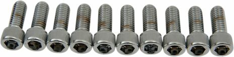 Socket-Head Bolt 3/8-16X1 Knurled Chrome