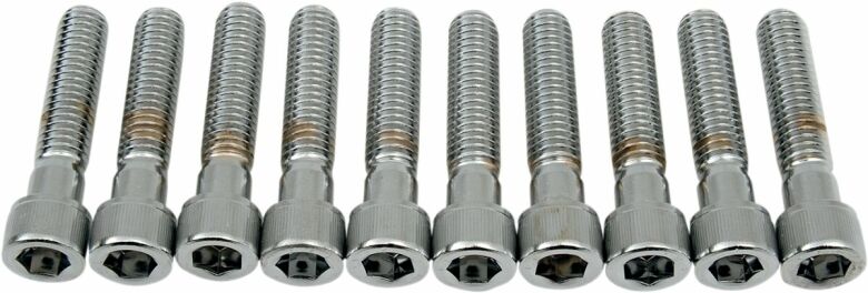 Socket-Head Bolt 3/8-16X1.75 Knurled Chrome