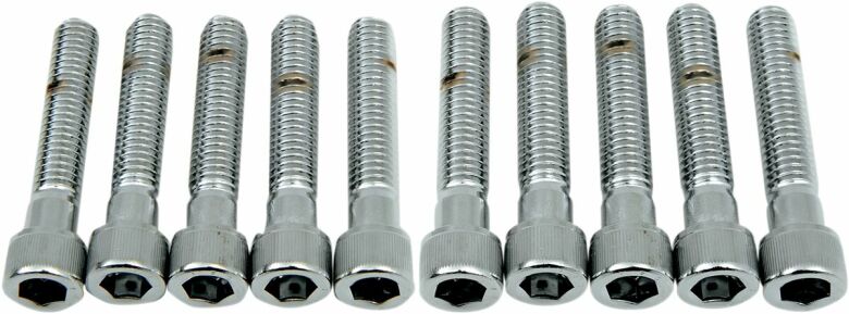 Socket-Head Bolt 3/8-16X2 Knurled Chrome