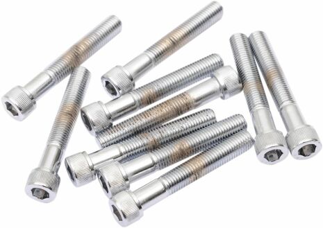 Socket-Head Bolt 5/16-24X1.75 Knurled Chrome