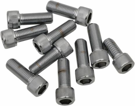 Socket-Head Bolt 3/8-24X1 Knurled Chrome