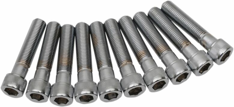 Socket-Head Bolt 3/8-24X1.5 Knurled Chrome