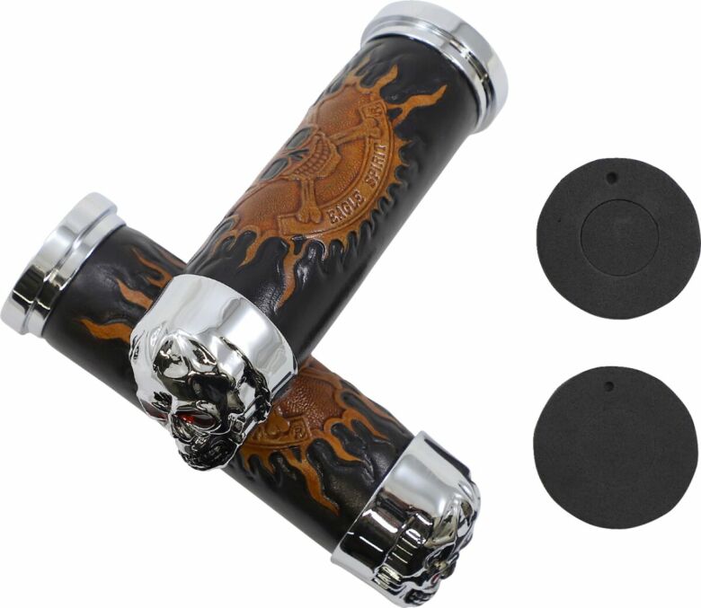 Chr Skull Grip W/Red Eyes