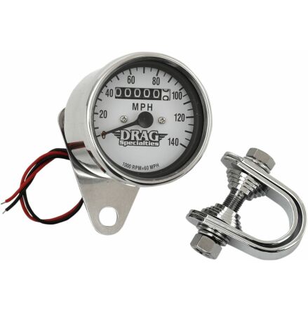 Mechanical Speedometer 2.4&quot; 1:1 Chrome White Face