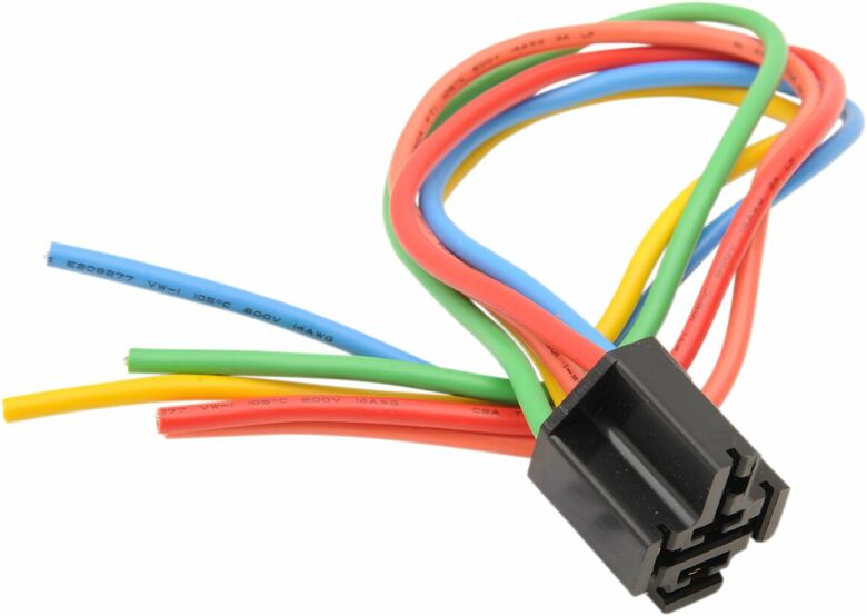 Relay Socket 5-Wire/ W/ Colored Wire