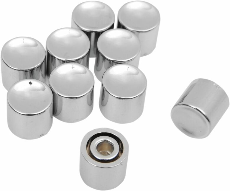 Button Cap Long Blackchrome